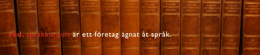 red. språkkonsult är ett företag ägnat åt språk
